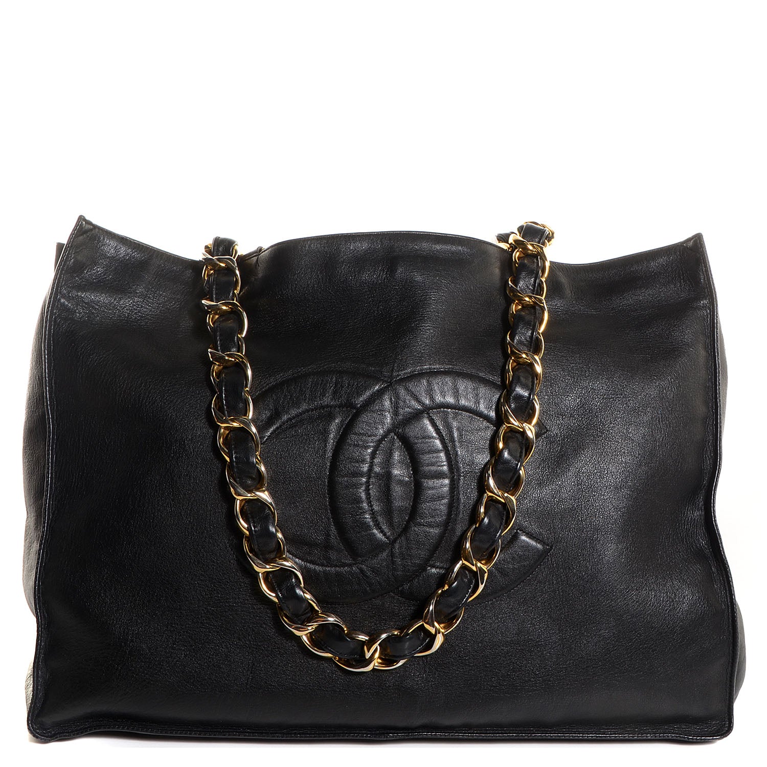 Chanel Lambskin Jumbo Shoulder Bag Black 1 of 9