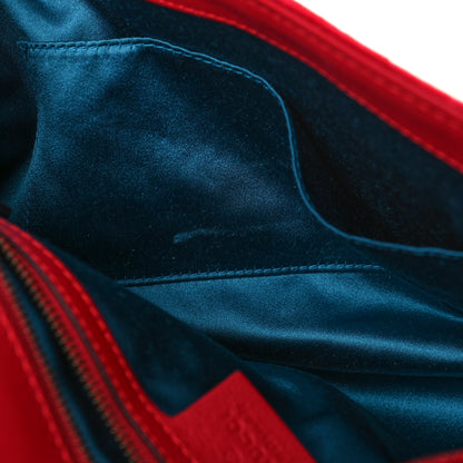 Gucci Velvet Matelasse Medium GG Marmont Shoulder Bag Hibiscus Red 11 of 16