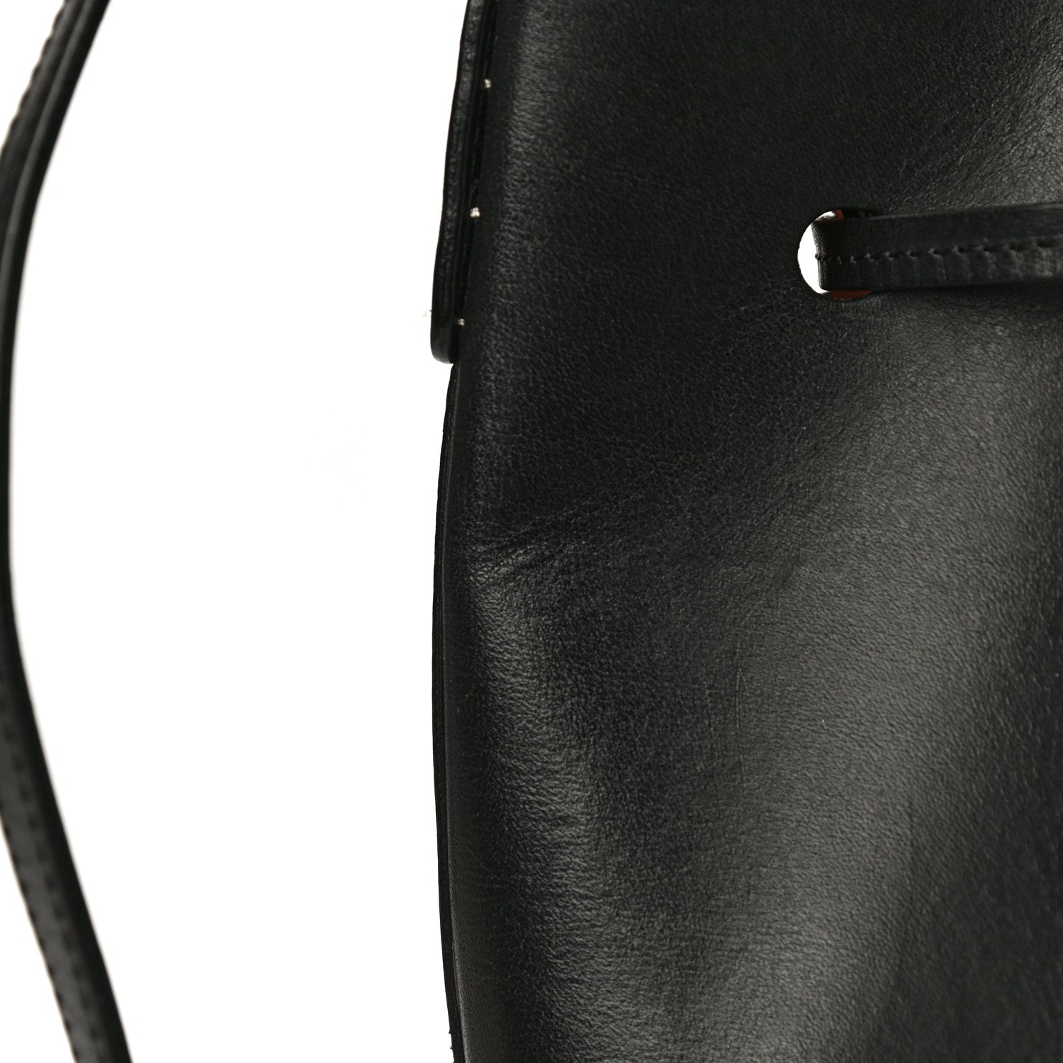 Mansur Gavriel Vegetable Tanned Calfskin Bucket Bag Black Ballerina 21 of 25