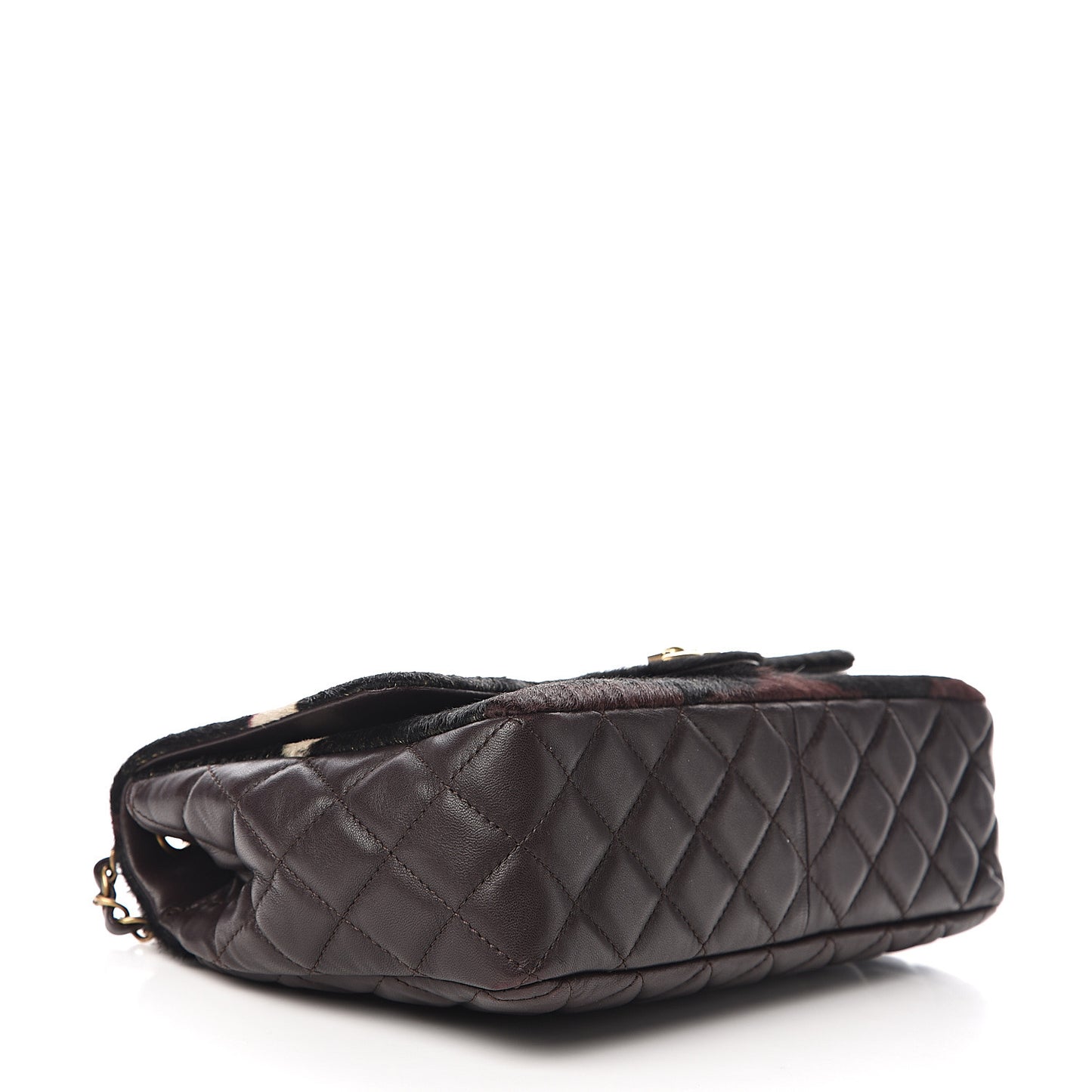 Pony Hair Lambskin Medium Paris Dallas Single Flap Gold