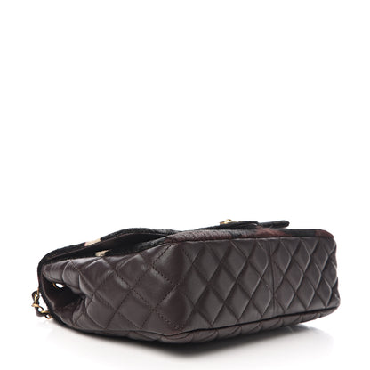 Chanel Pony Hair Lambskin Medium Paris Dallas Single Flap Gold 3 of 10