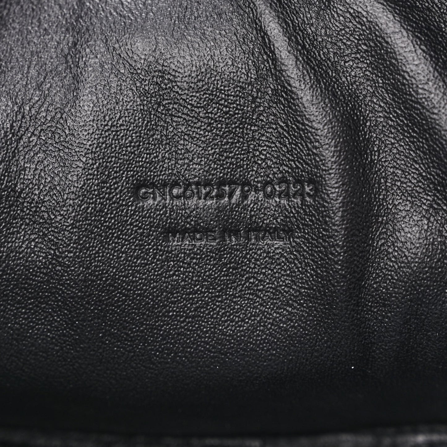 Grain De Poudre Matelasse Monochrome Monogram Mini Lou Camera Bag Black