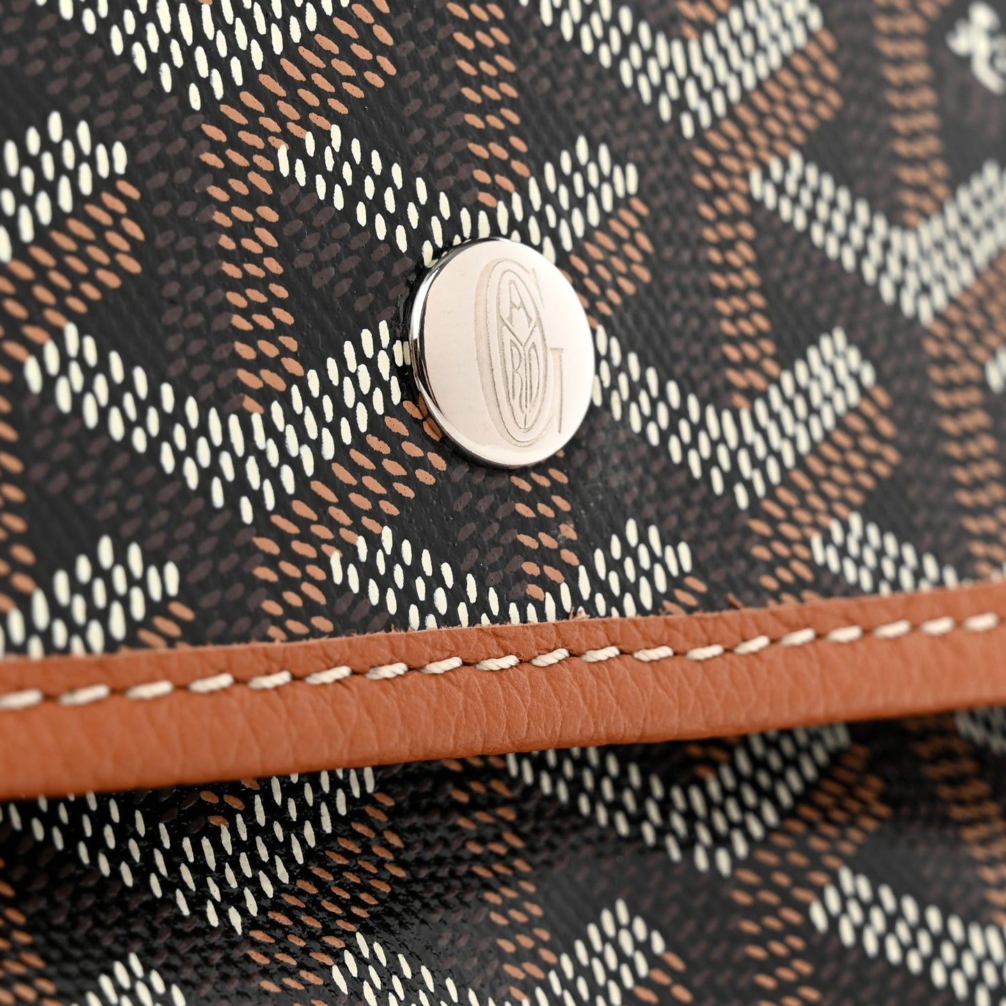Goyardine Pouch Black Gold