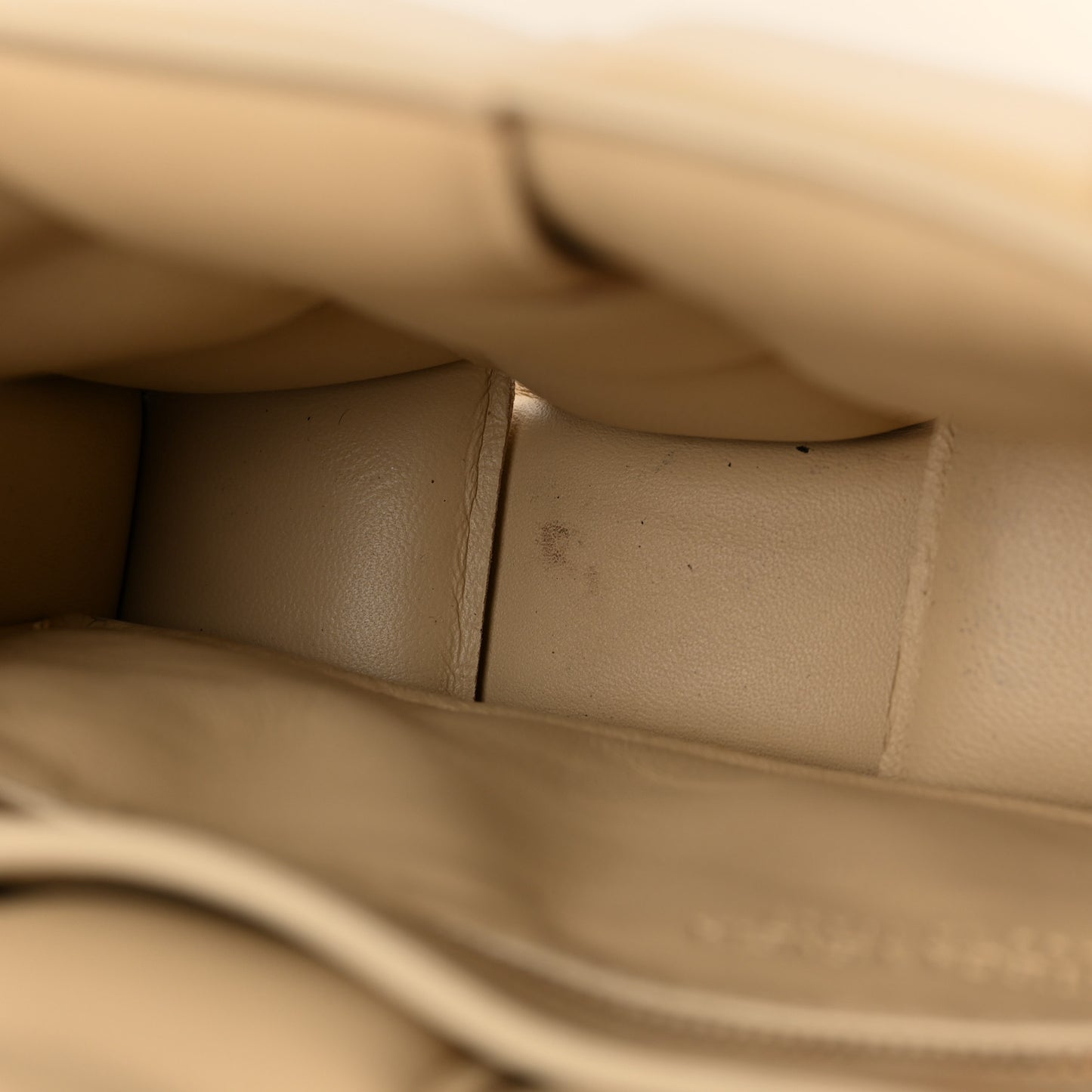 Nappa Maxi Intreccio Padded Cassette Crossbody Bag Porridge