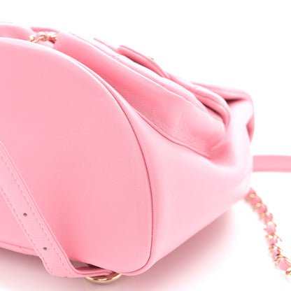 Chanel Calfskin Quilted Medium Duma Pockets Drawstring Backpack Pink 10 of 10