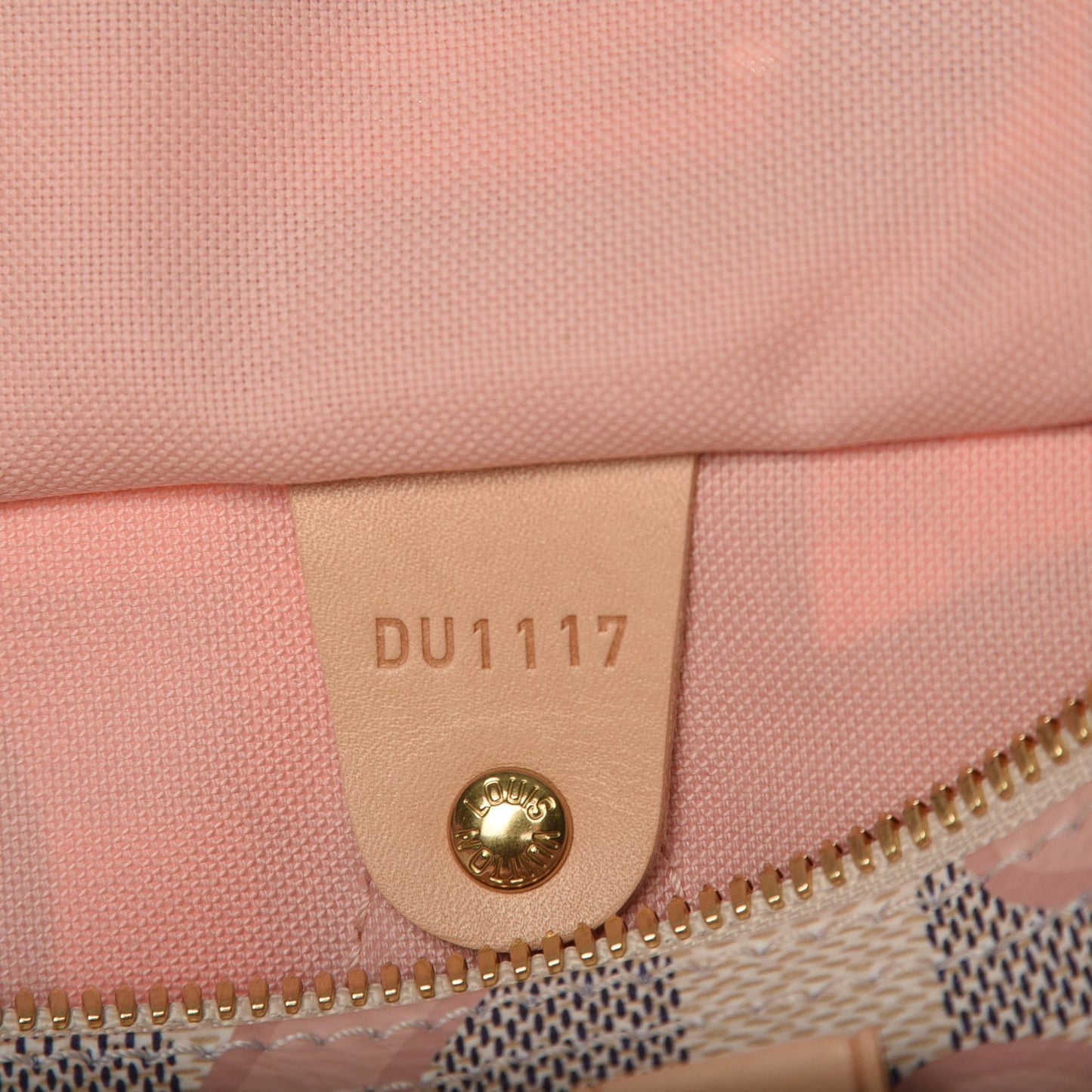 Damier Azur Tahitienne Speedy Bandouliere 30 Rose Ballerine