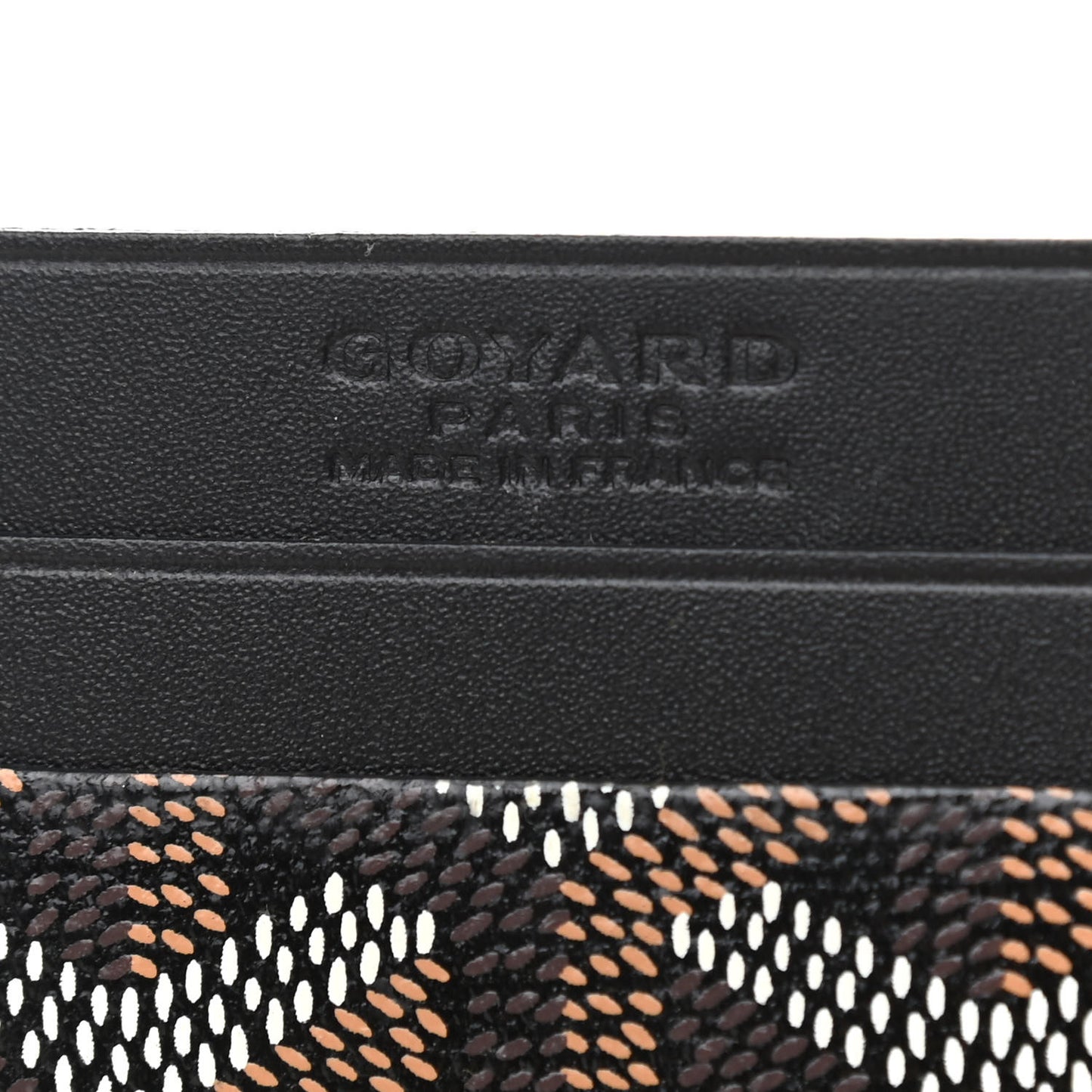 Goyardine Saint Sulpice Card Holder Black