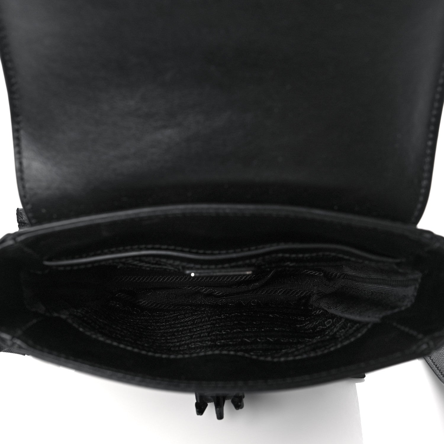 Prada Saffiano Messenger Satchel Black 4 of 9