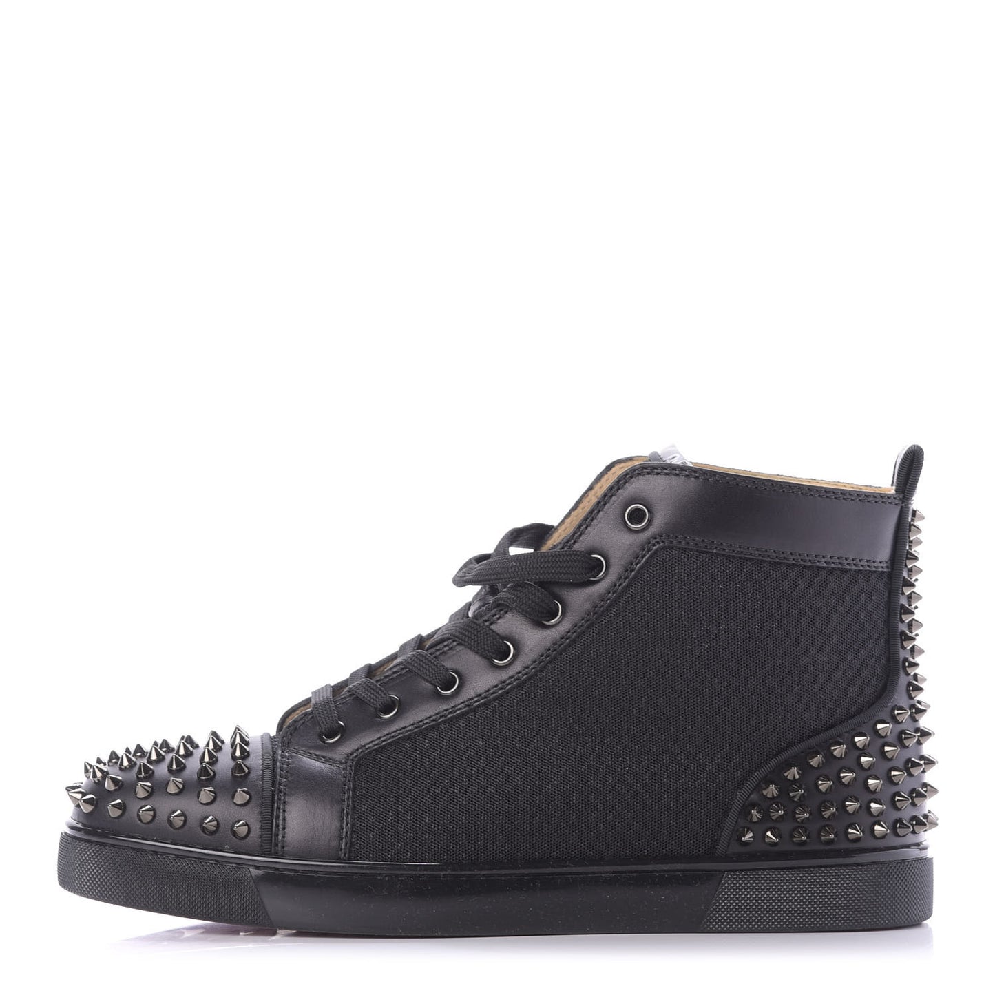 Calf Mesh AC Lou Spikes 2 Flat Sneakers 43.5 Black