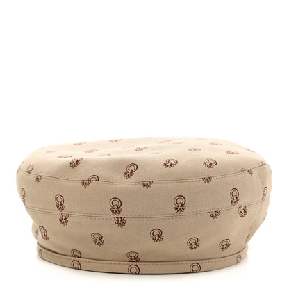 Hermes Denim Saint Honore Cliquetis Beret Hat 57 Beige Argile 3 of 9