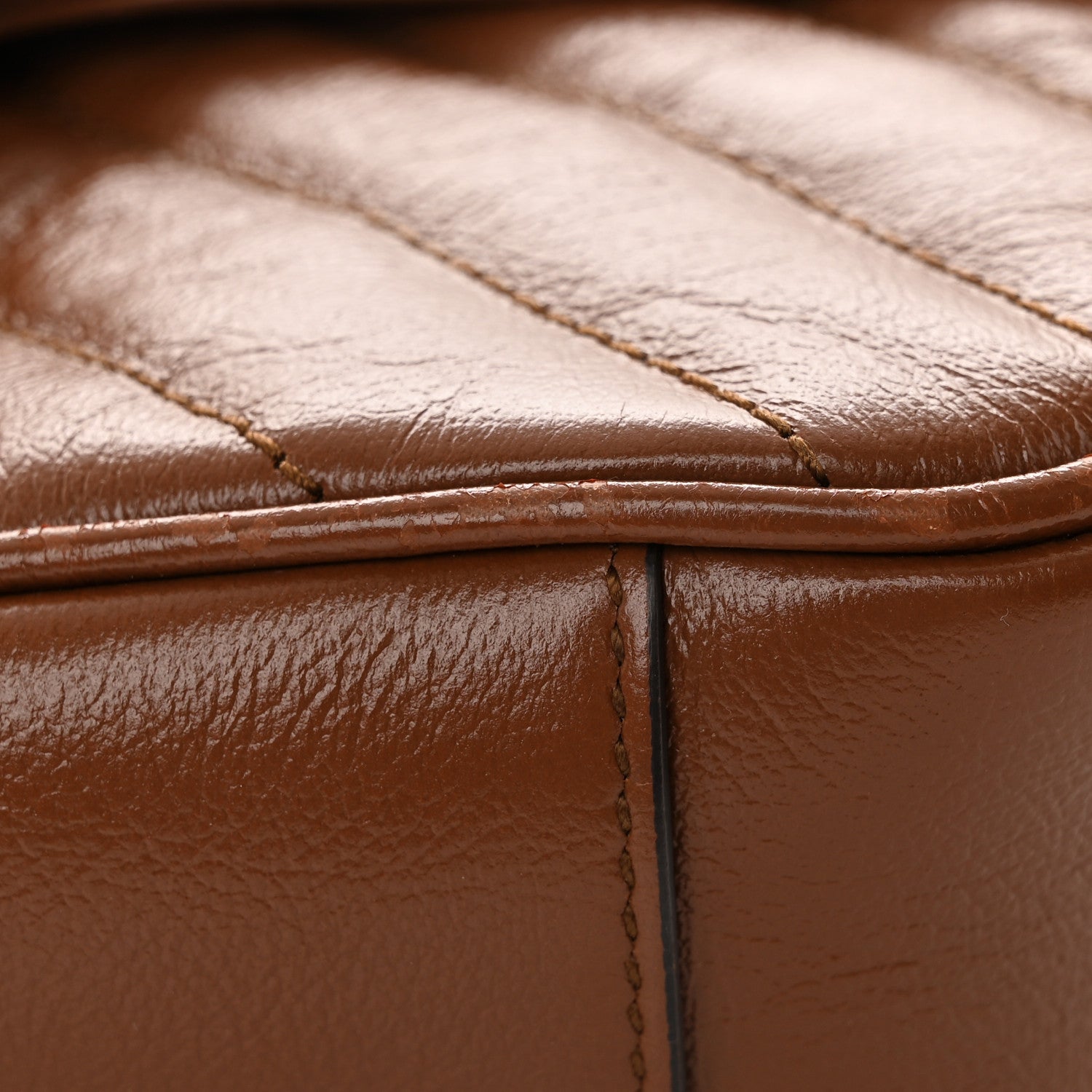 Gucci Azalea Calfskin Matelasse Diagonal Mini GG Marmont Shoulder Bag Cuir 15 of 18