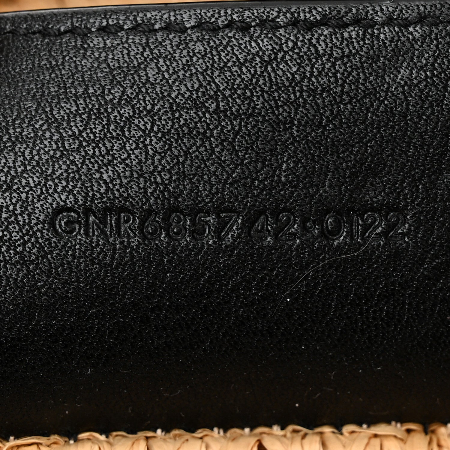 Saint Laurent Raffia Calfskin Rive Gauche Tote Naturale Black 7 of 11