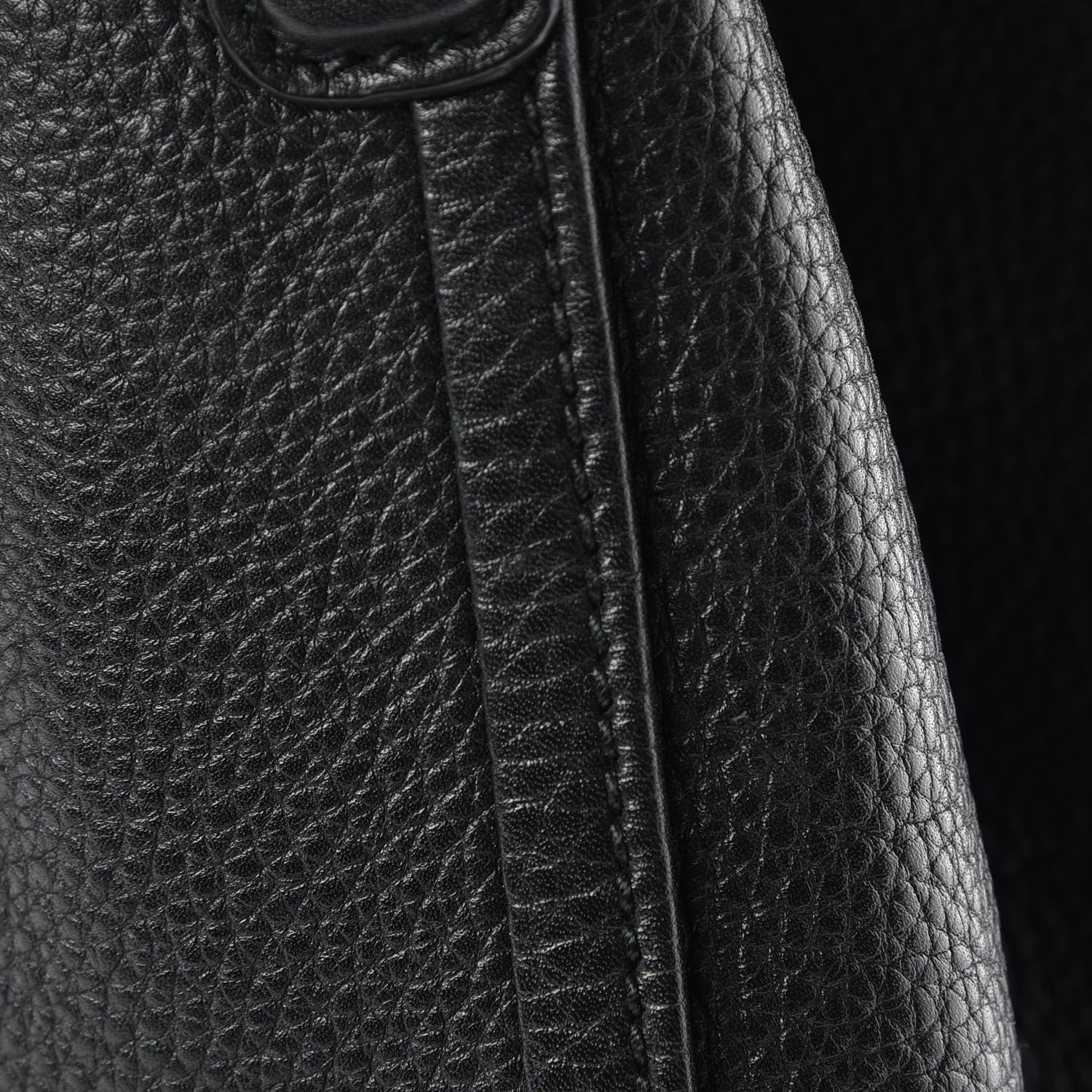 Gucci Pebbled Calfskin Small Soho Shoulder Bag Black 9 of 13