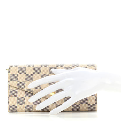 Louis Vuitton Damier Azur Sarah Wallet NM 2 of 6