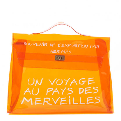 Hermes Vinyl Souvenir De L'Exposition Kelly Orange 1 of 7