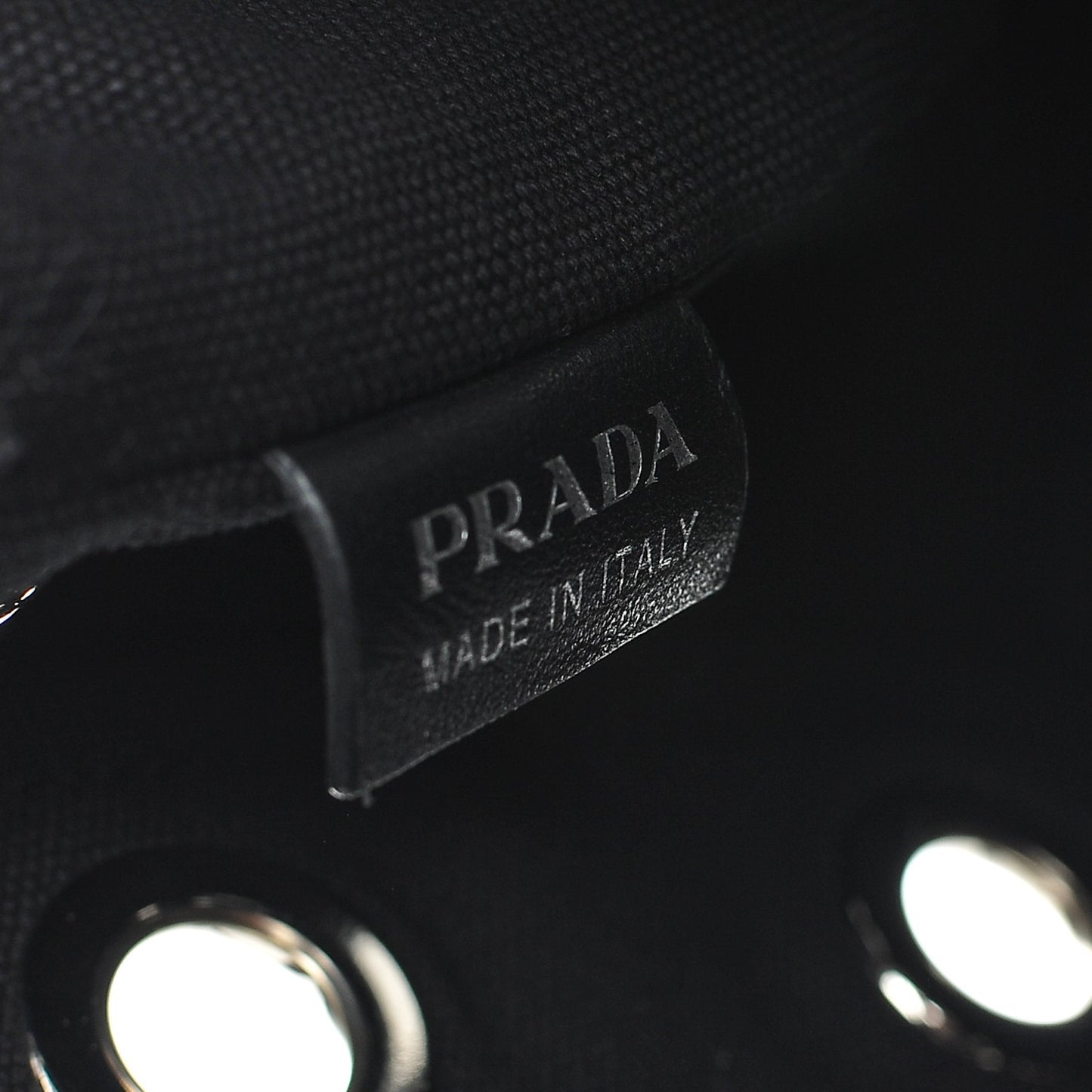 Canvas Canapa Grommet Small Tote Nero Black
