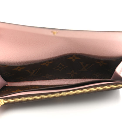 Louis Vuitton Monogram Emilie Wallet Rose Ballerine 5 of 10