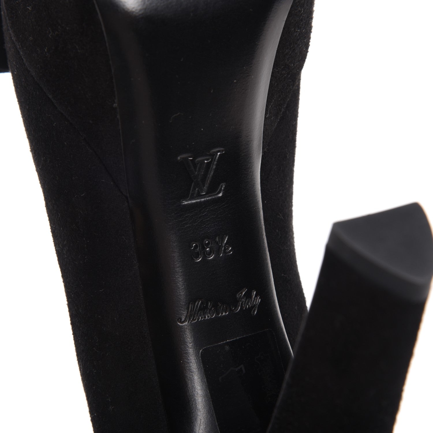 Louis Vuitton Suede Last Dance Pumps Heels 38.5 Black 7 of 8