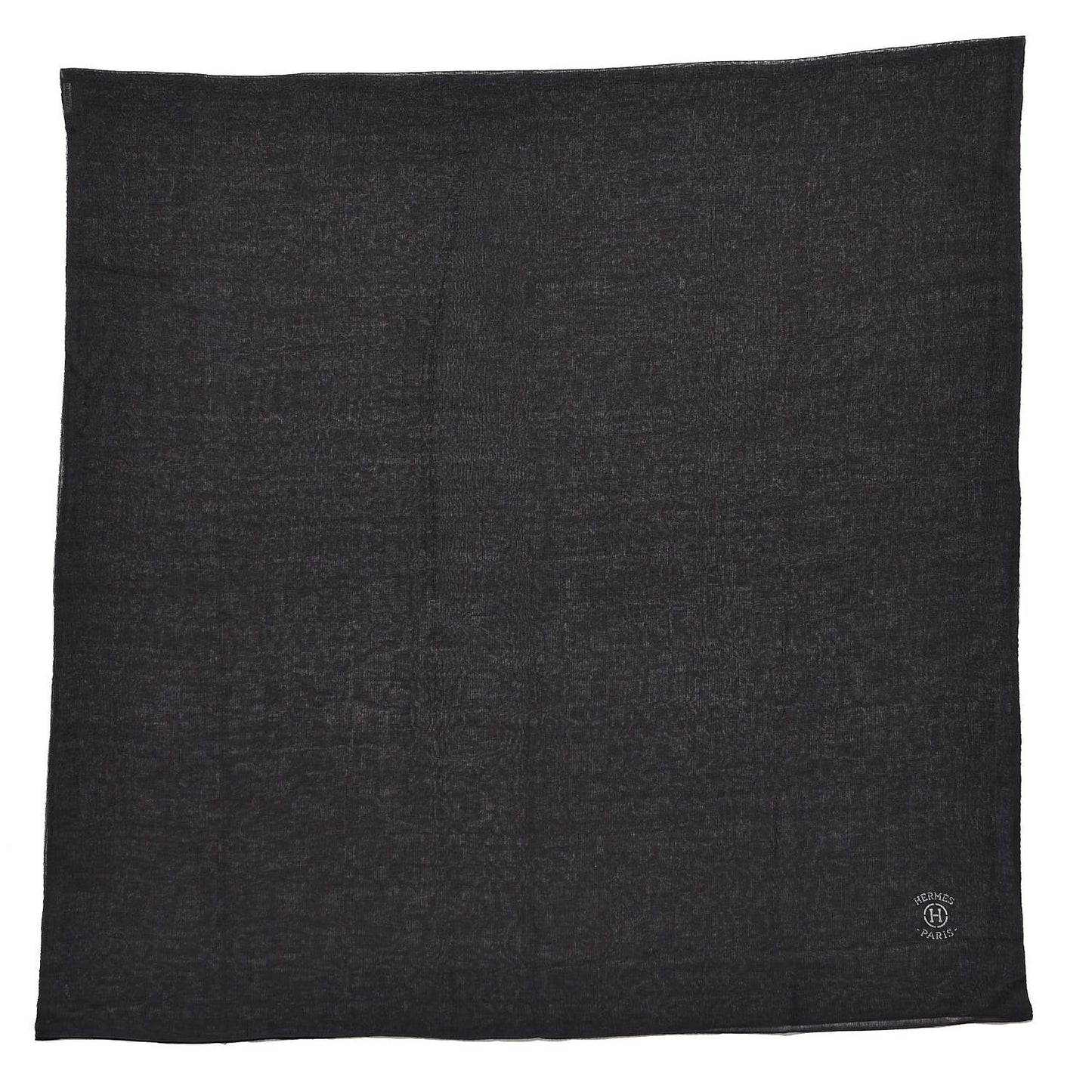 Cashmere Silk Plume Unie Stole Black