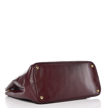 Prada Saffiano Lux Extra Large Galleria Double Zip Tote Granato 4 of 13