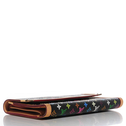 Louis Vuitton Monogram Multicolor Porte Tresor International Wallet Black 4 of 7