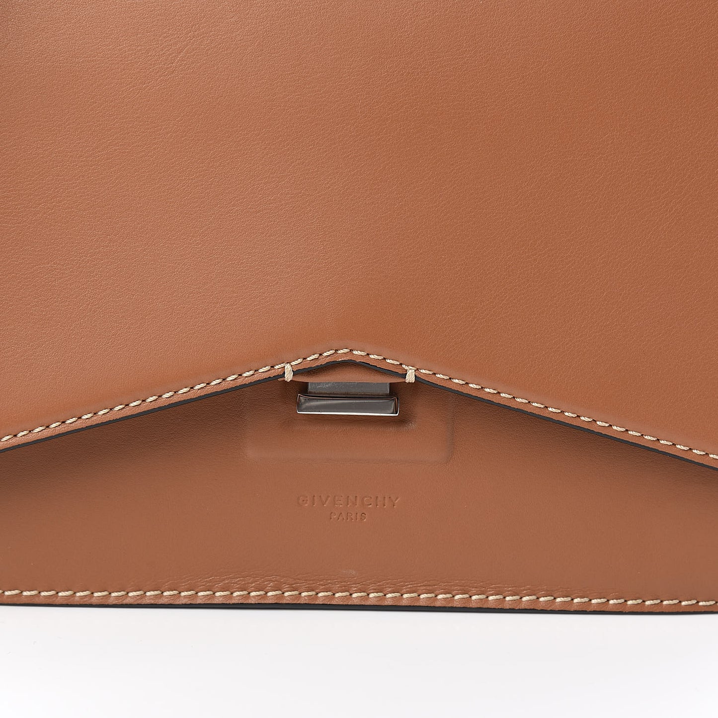 Calfskin Medium Bow Cut Shoulder Bag Tan