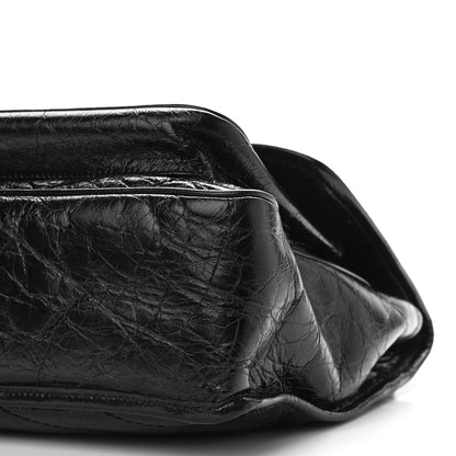 Saint Laurent Crinkled Calfskin Matelasse Monogram Medium Niki Chain Satchel Black 10 of 10