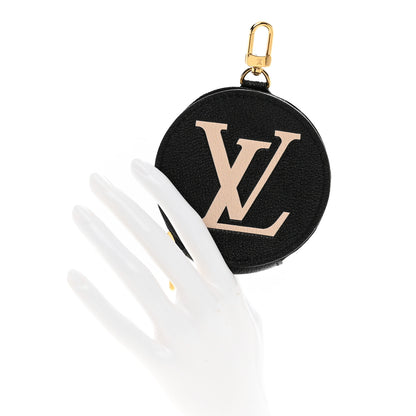 Louis Vuitton Empreinte Monogram Giant Round Coin Purse Black Beige 2 of 6