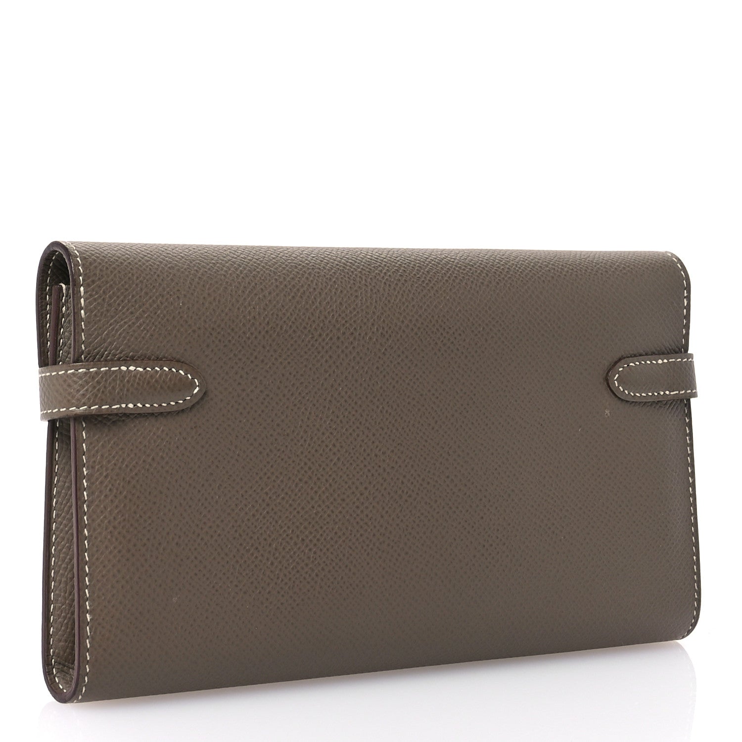 Hermes Epsom Kelly Longue Wallet Etoupe 3 of 9