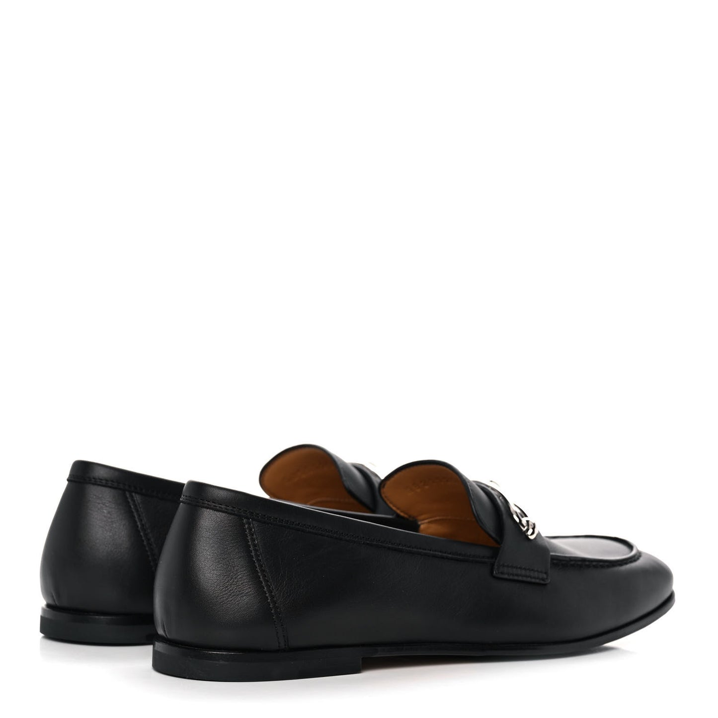 Calfskin Womens Colette Loafers 37 Black