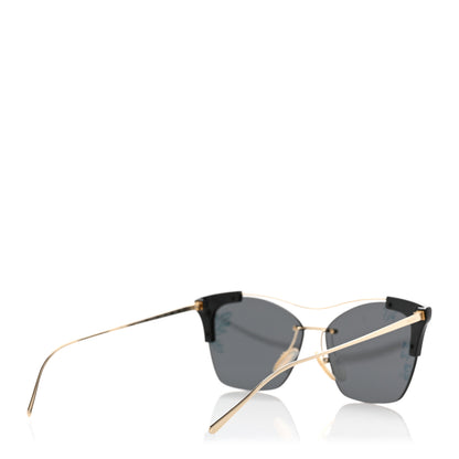 Prada Cat Eye Floral Sunglasses SPR 21U Black 4 of 8