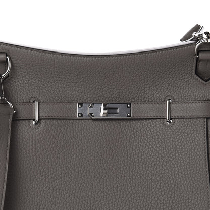 Hermes Taurillon Clemence Jypsiere 28 Etain 10 of 11