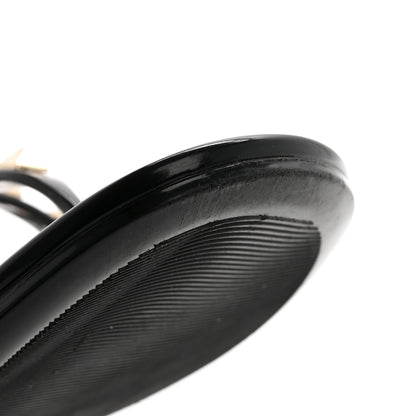Valentino Garavani PVC Jelly Rockstud Caged Flat Thong Sandals 38 Black 8 of 8