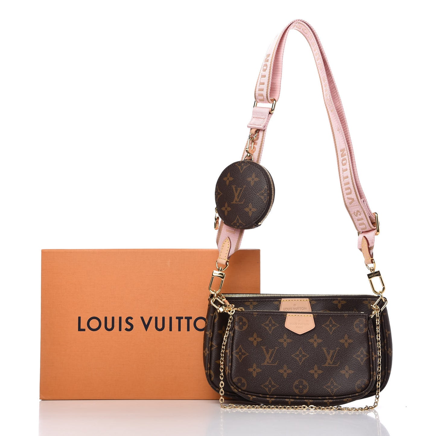Monogram Multi Pochette Accessories Rose Clair