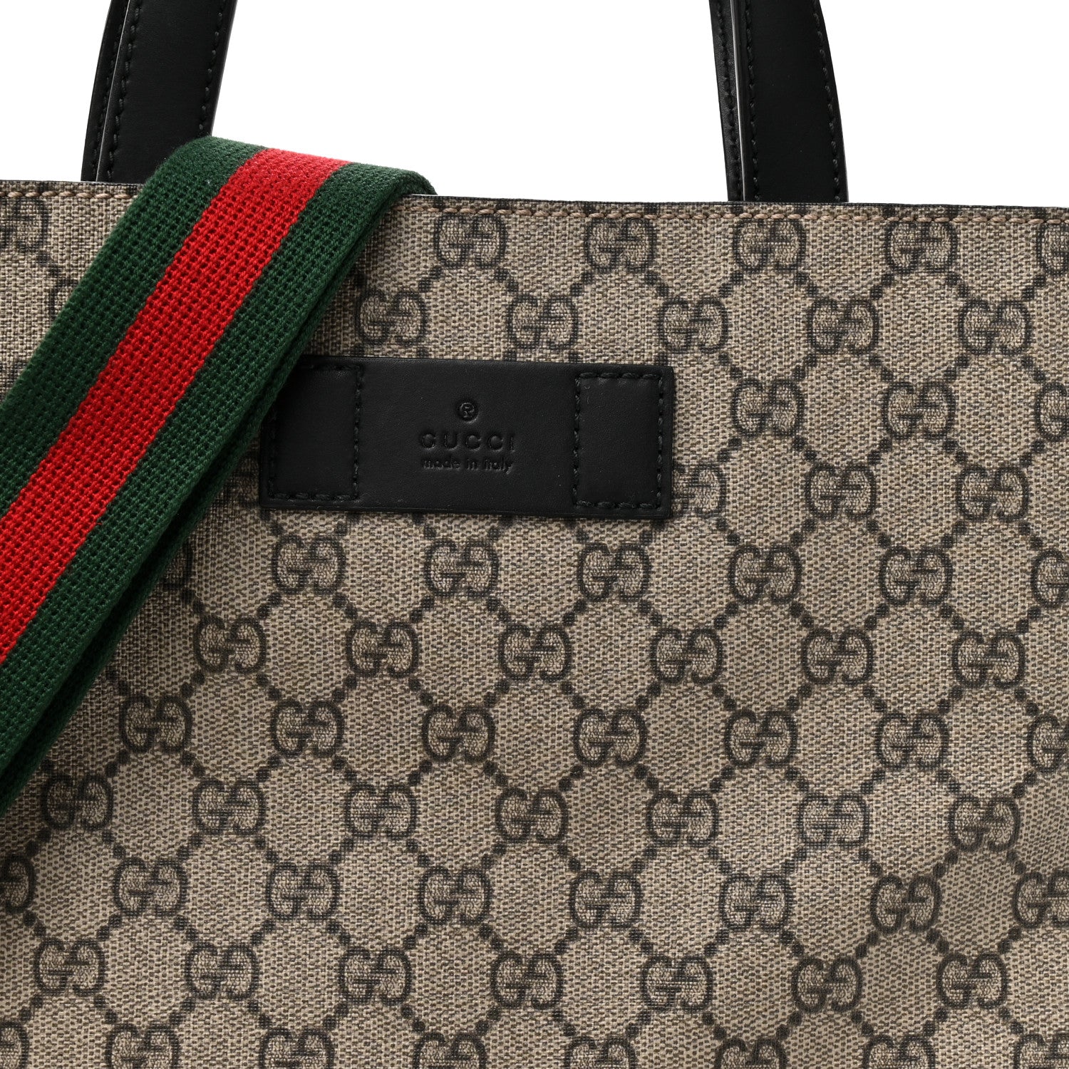 Gucci Soft GG Supreme Monogram Web Vertical Tote Black 8 of 15