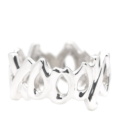 Tiffany Sterling Silver Paloma Picasso Love Kisses Ring 52 6 1 of 5