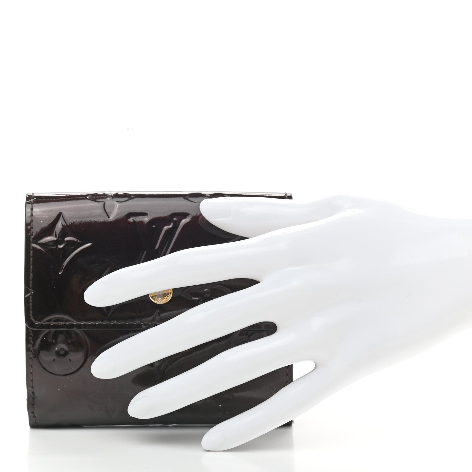 Louis Vuitton Vernis Elise Wallet Amarante 2 of 7