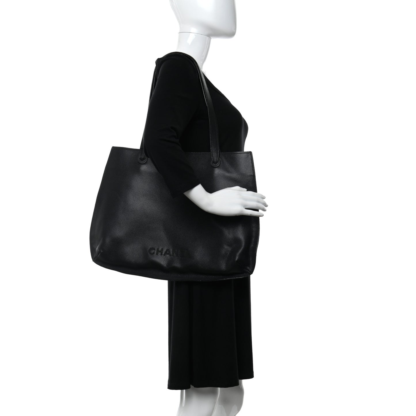 Caviar Shopper Tote Black