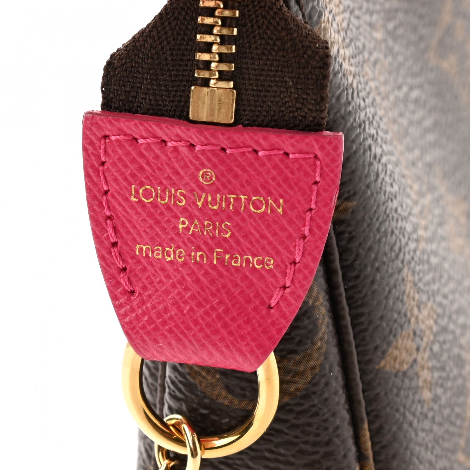 Louis Vuitton Monogram 2019 Christmas Animation Mini Courchevel Pochette Accessories Fuchsia 6 of 8