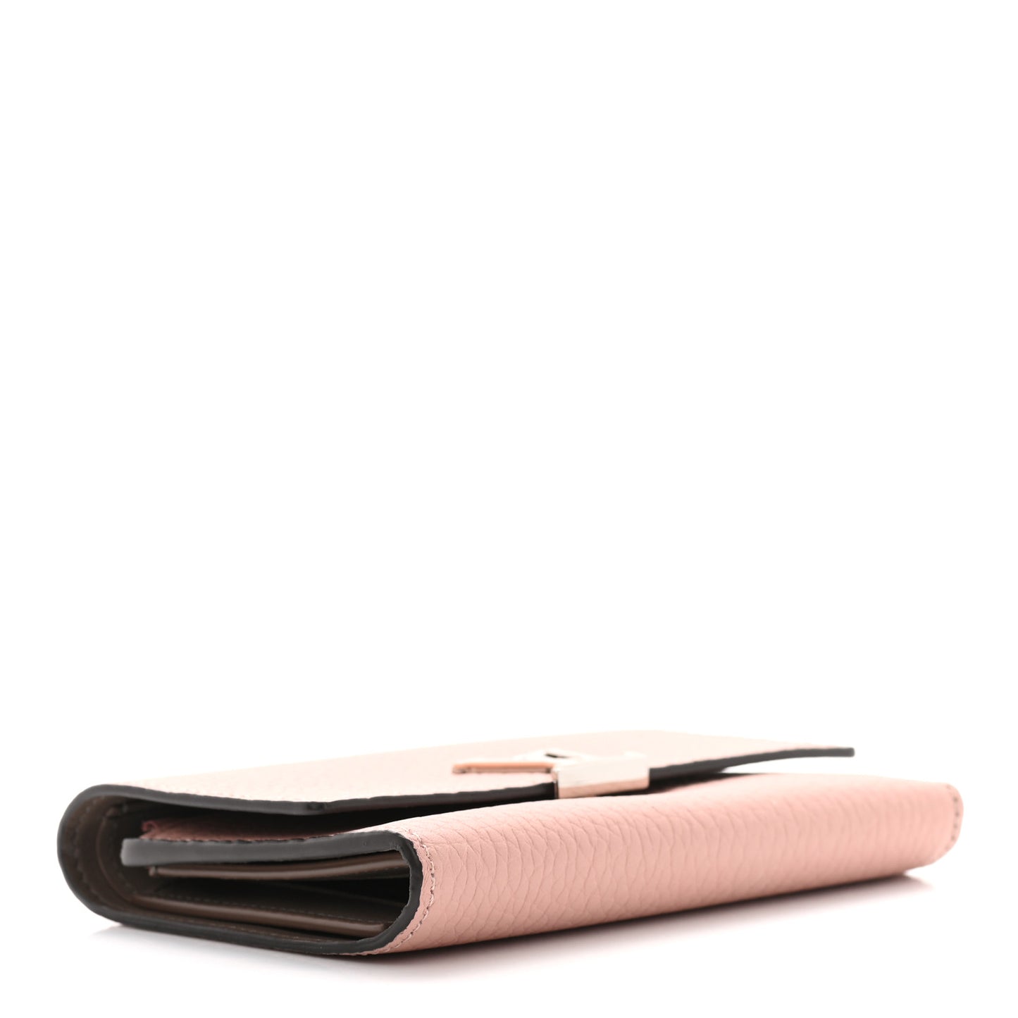 Taurillon Capucines Compact Wallet Magnolia