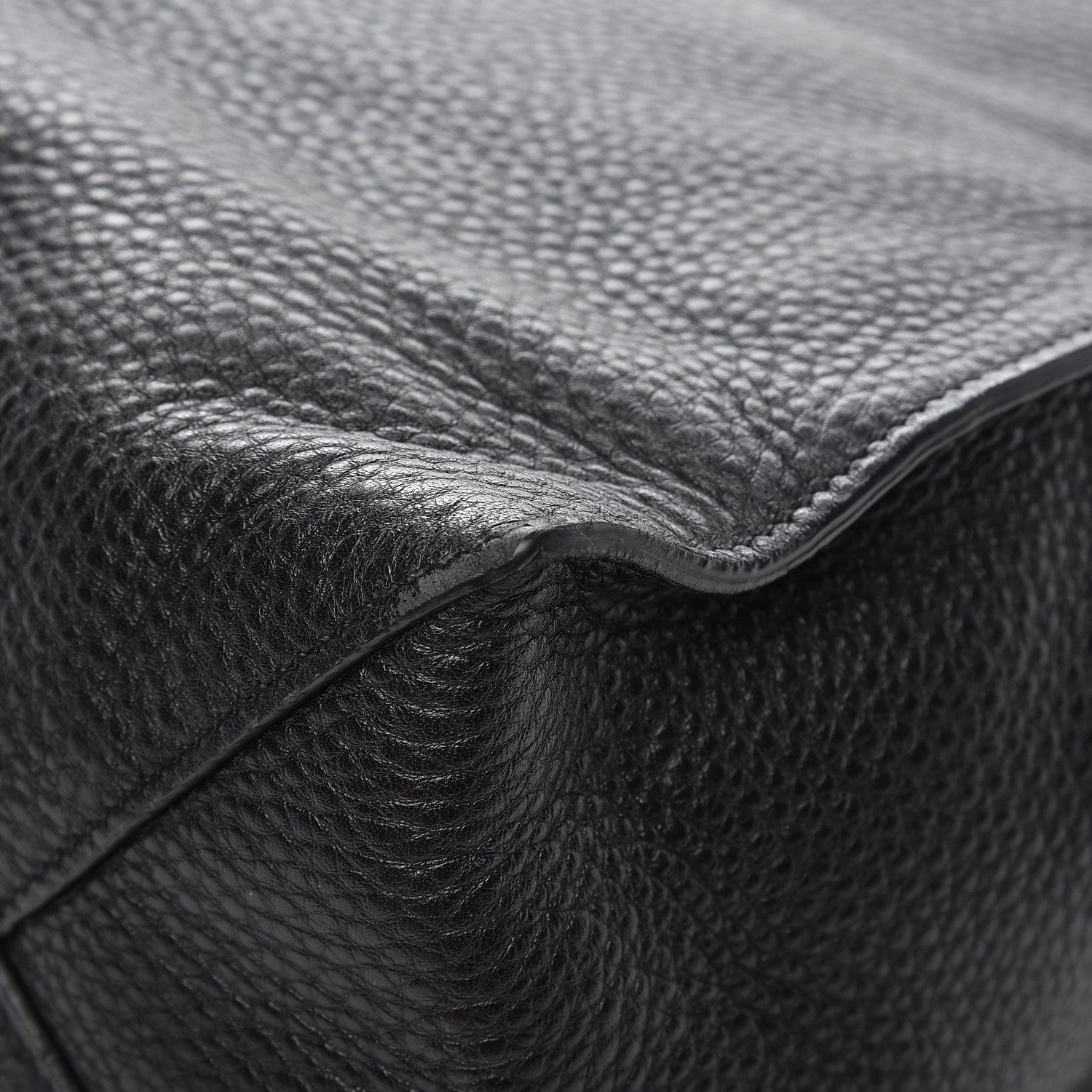 Miu Miu Vitello Daino Tote Nero Black Caramel 12 of 20