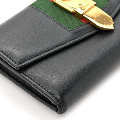 Gucci Calfskin Sylvie Continental Wallet Black 11 of 14
