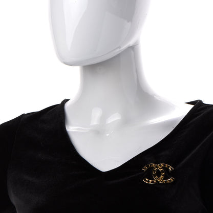 Chanel Metal Paris Button CC Large Brooch Gold 2 of 4