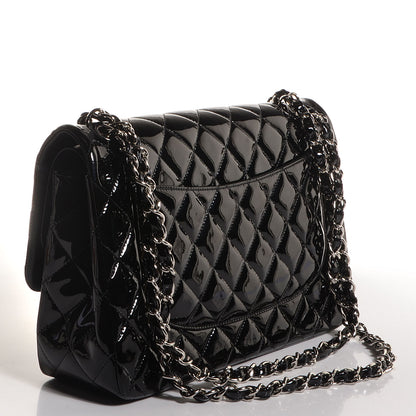 Chanel Patent Jumbo Double Flap Black 3 of 8