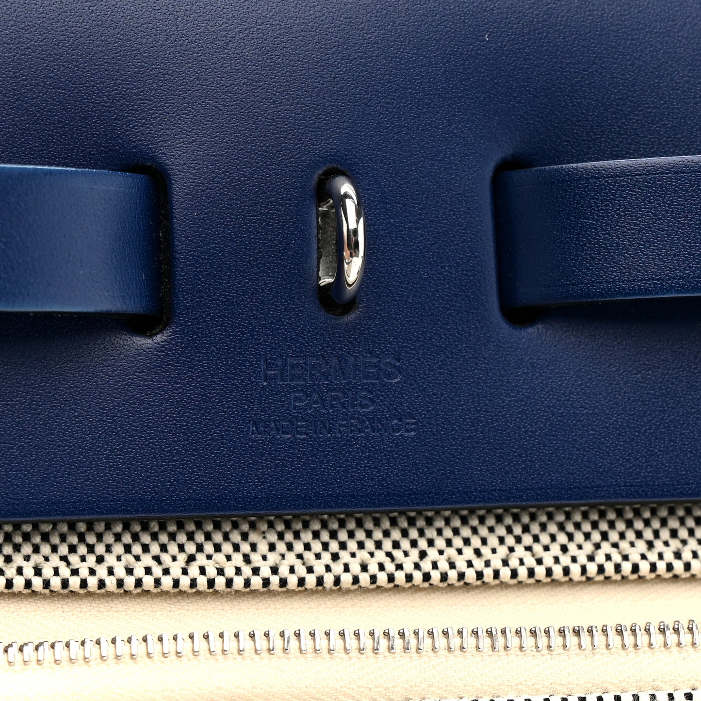 Vache Hunter Toile H Brides de Gala Herbag Zip Retourne 31 PM Bleu De France Ecru Black Bleu Saphir