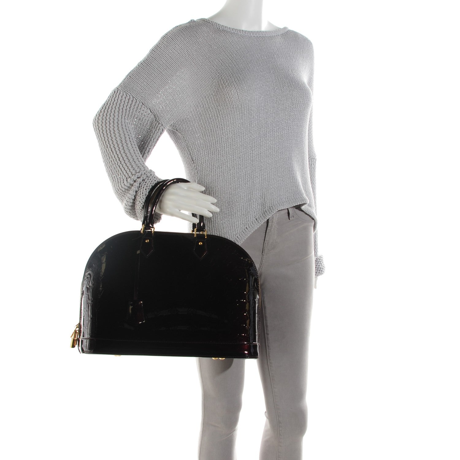 Louis Vuitton Vernis Alma GM Amarante 2 of 7