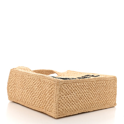 Loewe X PAULA'S IBIZA Raffia Font Tote Natural Tan 4 of 9