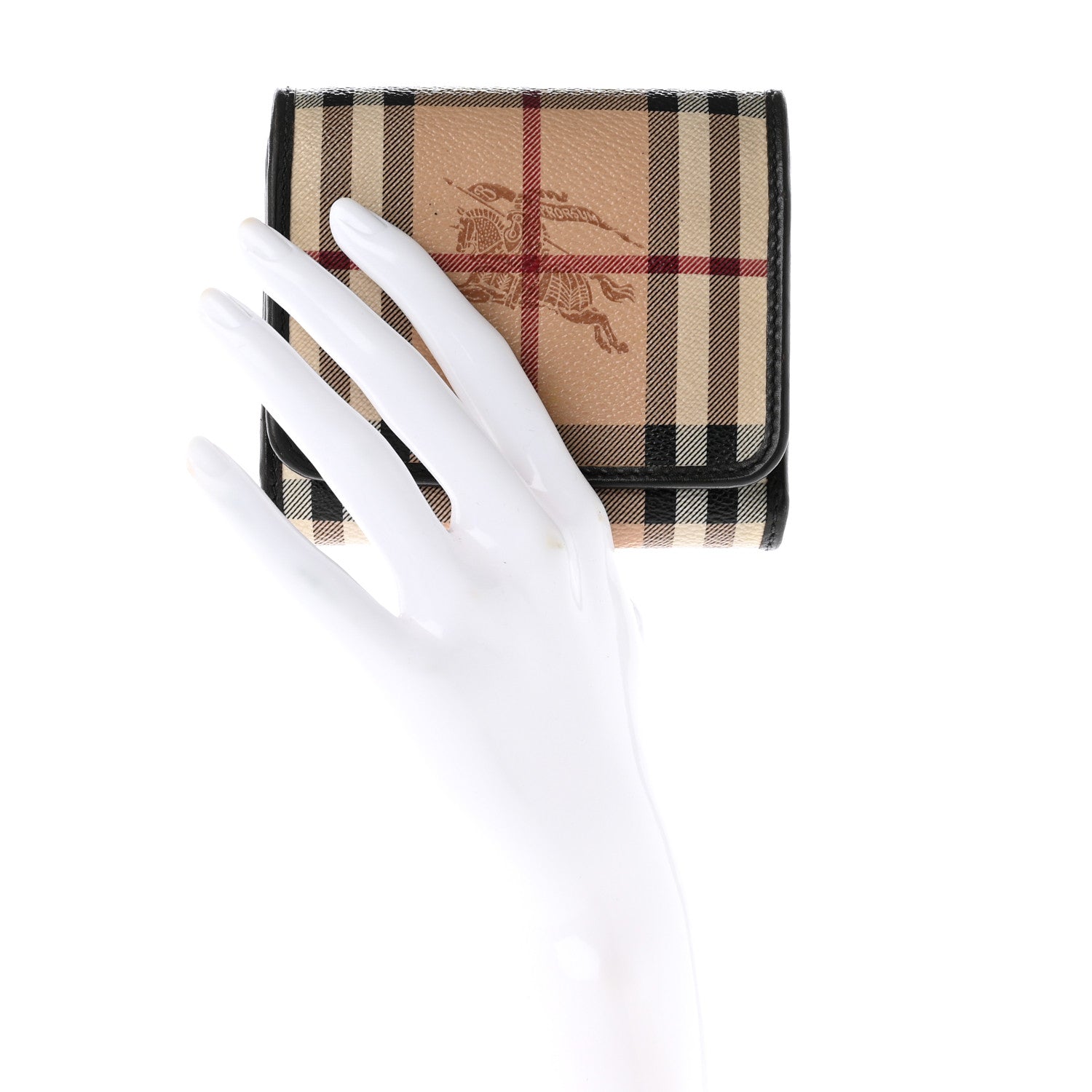 Burberry Haymarket Check Medium Bellfield ID Wallet Chocolate 2 of 8