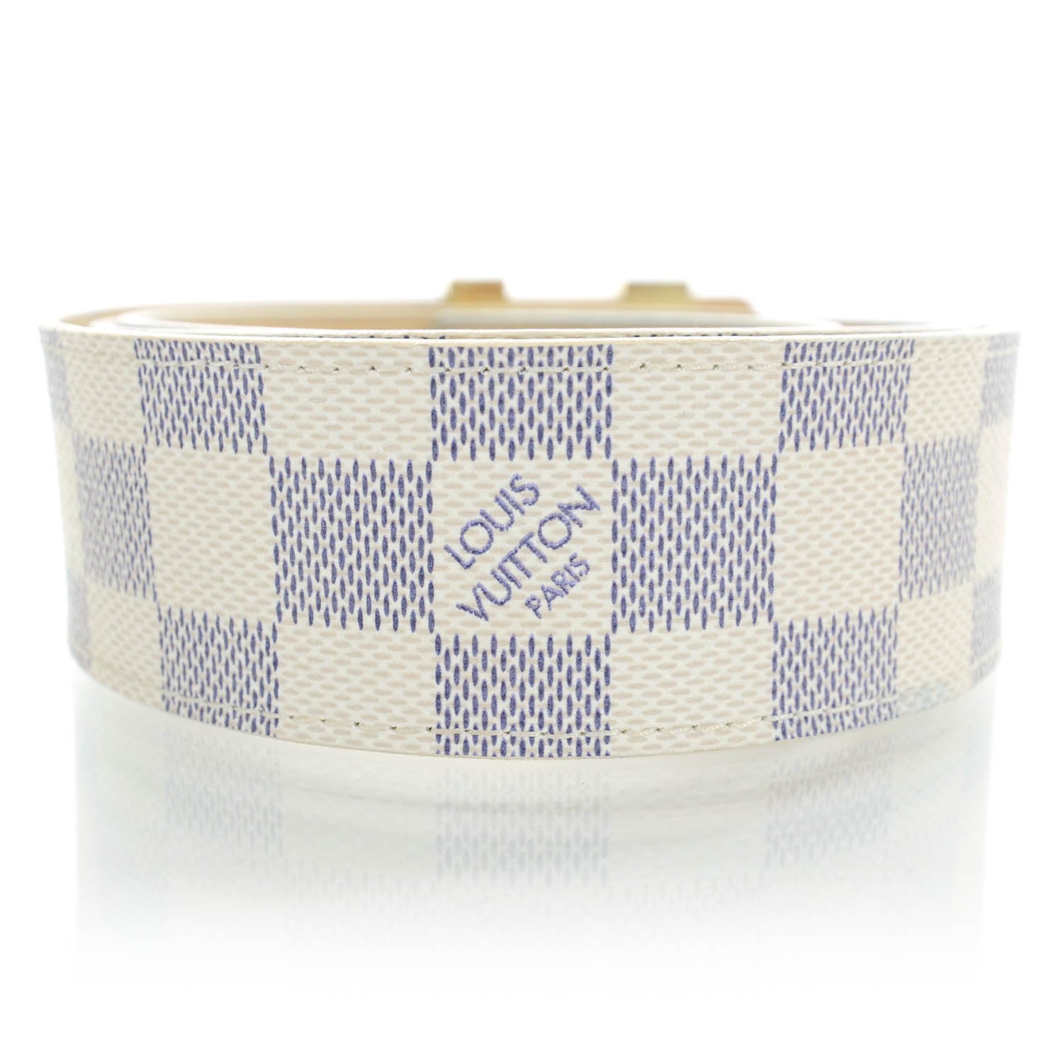 Louis Vuitton Damier Azur LV Initiales Belt 90 36 4 of 5