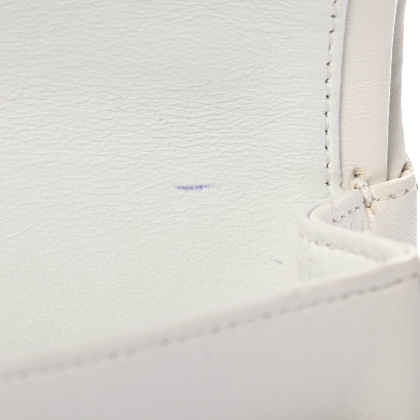 Lambskin Quilted Small Double Flap White